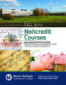 FALL[removed]Noncredit Courses  Mount Wachusett Community College