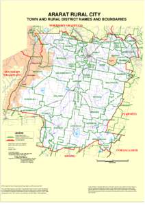 ARARAT RURA AL CITY TOWN AND RURAL DISTRICT NAM MES AND BOUNDARIES NORTHERN GRAMPIANS LA