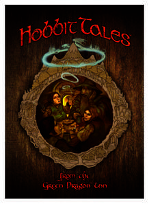 Hobbit Tales Green Dragon Inn from the  A game for 2 to 5 Hobbits by Marco Maggi & Francesco Nepitello