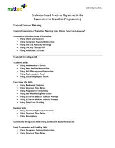 Microsoft Word - Evidence Based Practices s by Taxonomy_Skill.docx