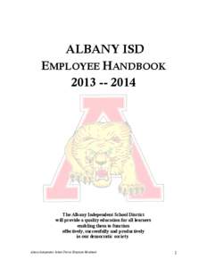 Geography of Georgia / Management / At-will employment / Applied ethics / Albany /  Georgia / Sexual harassment / Employment / Labour relations / Employee handbook