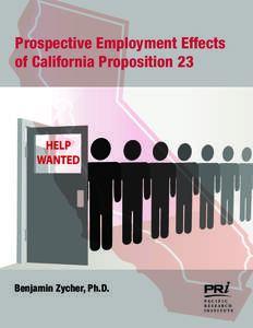 Politics of California / Air pollution in California / Global Warming Solutions Act / Unemployment / California Proposition 2 / Employment / United States / Economics / Climate change policy in the United States / Labor economics / California