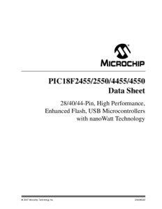 PIC18F2455[removed]Data Sheet[removed]Pin, High Performance,