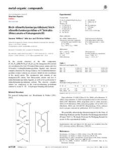 Bis[4-(dimethylamino)pyridinium] bis[4-(dimethylamino)pyridine-[kappa]N1]tetrakis(thiocyanato-[kappa]N)manganate(II)
