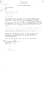 Letter from Barbara Hofer to the President Re:  protesting apology  to President Pompidou of France, March 3, 1970