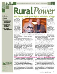 A newsletter for and about Kansas Electric Cooperatives  RuralPower Vol . L XIII, No. 6 May 24, 2013  Inside