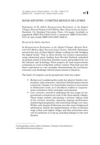 The Canadian Journal of Program Evaluation  Vol. 28 No. 1  Pages 97–99 ISSN[removed]  Copyright © 2013  Canadian Evaluation Society 97  BOOK REVIEWS / COMPTES RENDUS DE LIVRES