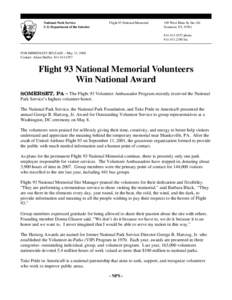 Microsoft Word - PR Flight 93 Hartzog Award