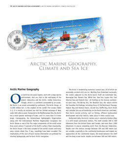 16  A RC T I C MA R I N E SHIPPING ASSESSMENT | AR C TIC MARINE GEOGR APHY, CLIMATE AND SEA ICE