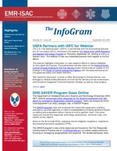 The  Highlights: USFA Partners with IAFC for Webinar