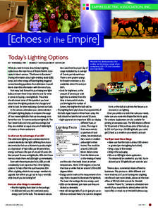 EMPIRE ELECTRIC ASSOCIATION, INC.  [Echoes of the Empire] Today’s Lighting Options  W