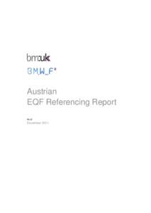 Austrian EQF Referencing Report As of December 2011