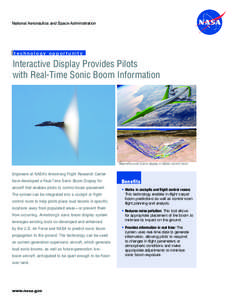 Sonic boom / Sound / Aviation / Flight simulator / Boom / Sonic the Hedgehog / Aerospace / Shaped Sonic Boom Demonstration / Quiet Spike / Aerospace engineering / Fluid dynamics / Aerodynamics