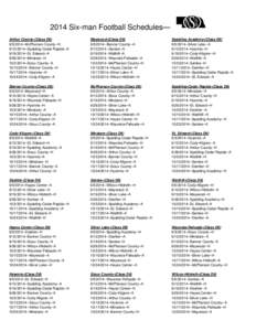 Microsoft Word[removed]Six-man Football Schedules.docx