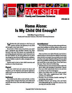 Home Alone: Is My Child Old Enough?