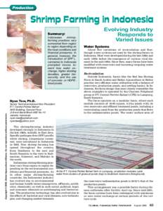 Shrimp Farming in Indonesia -- Evolving Industry Responds to Varied Issues