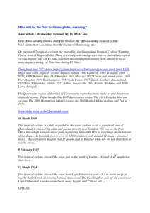 2010–11 Australian region cyclone season / 2010–11 South Pacific cyclone season / Australia / Cyclone Yasi / Tropical cyclone / Cyclone Larry / Meteorology / Atmospheric sciences / Weather