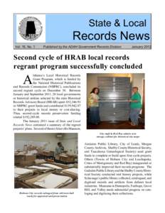 State and Local Records News, May 2009