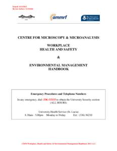 Centre for Microscopy & Microanalysis