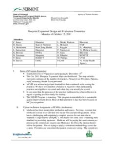 State of Vermont Department of Vermont Health Access Vermont Blueprint for Health 312 Hurricane Lane, Suite 201 Williston VT[removed]dvha.vermont.gov