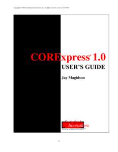 Copyright © 2014 by Statistical Innovations Inc. All rights reserved. (version: CORExpress 1.0 ®  USER’S GUIDE