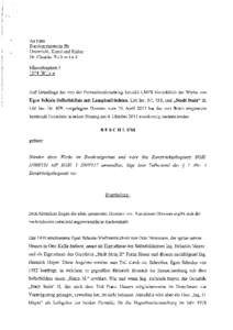 An Frau Bundesministerin für Unterricht, Kunst und Kultur Dr. Claudia Schmied Minoritenplatz[removed]Wien