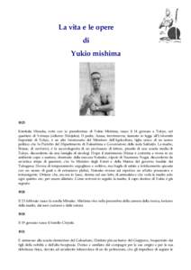 La vita e le opere di Yukio mishima