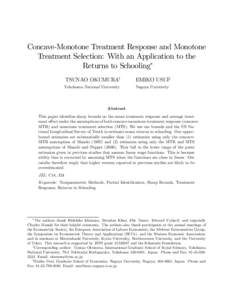 Convex analysis / Charles F. Manski / Convex function / Upper and lower bounds / Utility / Function / Least squares / Mean / Regression analysis / Statistics / Mathematics / Mathematical optimization