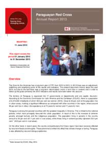 Paraguayan Red Cross Annual Report 2013 MAAPY001 11 June 2014