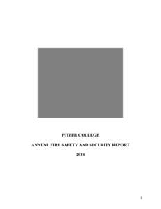 PITZER COLLEGE ANNUAL FIRE SAFETY AND SECURITY REPORT[removed]