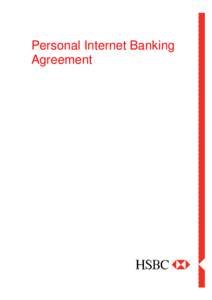 Personal Internet Banking Agreement Table of Contents 1. Definitions ......................................................................................................................................................