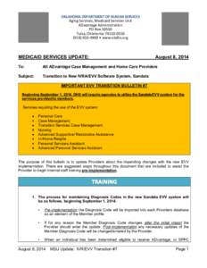 Electronic Visit Verification Bulletin 7