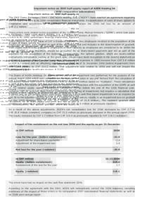 Important notice on 2007 half-yearly report of AGEN Holding SAcomparative information) The SWX Swiss Exchange (