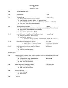 Microsoft Word - October[removed]Final Draft Agenda