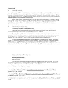 STRONTIUM A. Commodity Summary  According to the U.S. Bureau of Mines, no strontium minerals have been produced in the United States since