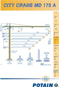 CITY CRANE MD 175 A HD 5,6 m  61,30 m