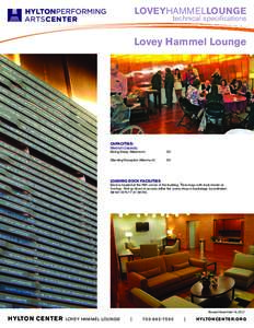 LOVEYHAMMELLOUNGE  technical specifications Lovey Hammel Lounge