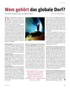 nah und fern  Wem gehört das globale Dorf? Wir rücken zusammen, aber wer profitiert davon?	  von Christoph Pfluger