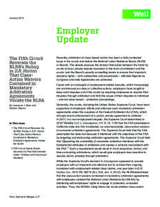 National Labor Relations Act / Federal Arbitration Act / Alcon / Age Discrimination in Employment Act / Weil /  Gotshal & Manges / Law / Arbitration / Unfair labor practice