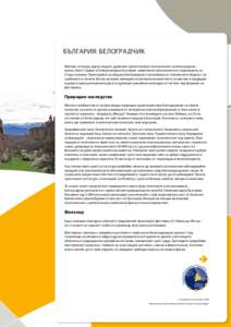 European Commission - Enterprise and Industry - Bulgaria: Belogradchik municipality