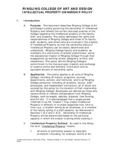 Microsoft Word - RINGLING COLLEGE IP POLICY 2-14-08a .DOC