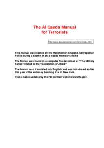 Microsoft Word - Al-Qaeda-Manual.doc