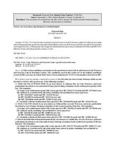 Document: Proposed Rule, Register Page Number: 25 IR 4164 Source: September 1, 2002, Indiana Register, Volume 25, Number 12 Disclaimer: This document was created from the files used to produce the official (printed) Indi