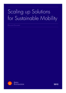 Scaling up Solutions for Sustainable Mobility Discussion Document 2012