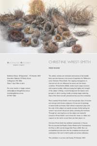 AU S T R A L I A N GA L L E R I E S  CHRISTINE WREST- SMITH DERBY STREET