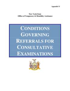 Appendix O  New York State Office of Temporary & Disability Assistance  CONDITIONS