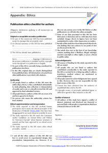 10  EASE Guidelines for Authors and Translators of Scientific Ar ticles to be Published in English, June 2013