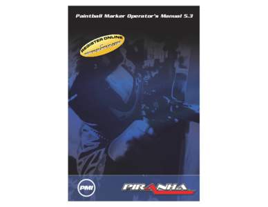 Paintball Marker Operator’s Manual 5.3  OM I.C M YP