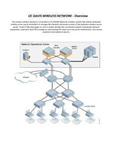 UC DAVIS WIRELESS NETWORK - Overview The campus wireless network is comprised of an ARUBA Networks wireless system that utilizes dedicated wireless access point controllers to manage the channels and power output of the 