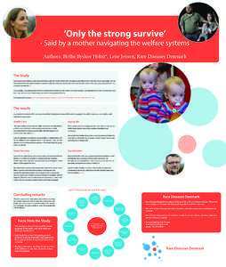 ’Only the strong survive’  - Said by a mother navigating the welfare systems Authors: Birthe Byskov Holm*, Lene Jensen, Rare Diseases Denmark  The Study